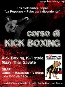 Kick Boxing - Lunedi mercoledi venerdi 20.30-22.00